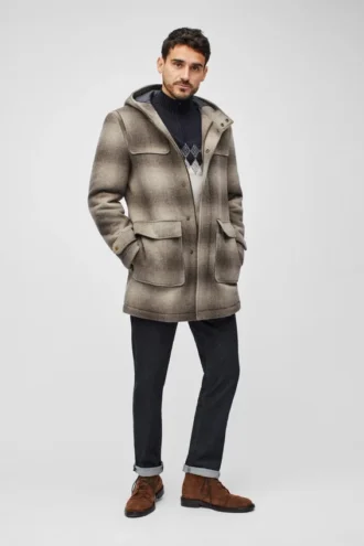 Le manteau duffle-coat en laine d&rsquo;alpaga