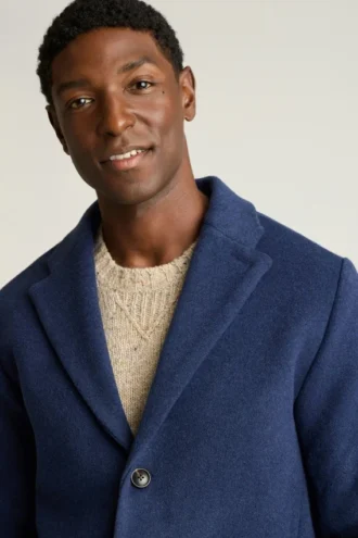 Le pardessus en laine et cachemire italien