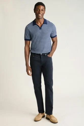 Pantalon 5 poches brossé italien