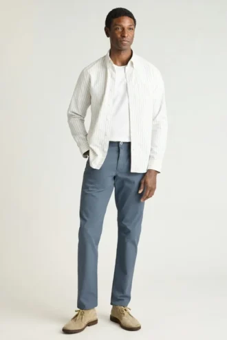 Pantalon 5 poches brossé italien