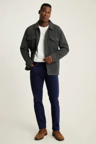 Pantalon 5 poches en velours côtelé