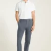Pantalon chino en sergé brossé
