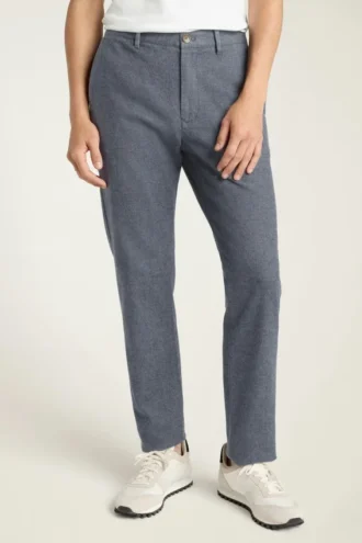 Pantalon chino en sergé brossé