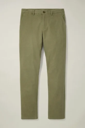 Pantalon chino en sergé brossé