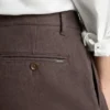 Pantalon chino en sergé brossé