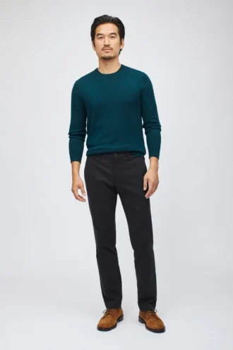 Pantalon chino stretch en sergé italien