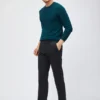 Pantalon chino stretch en sergé italien
