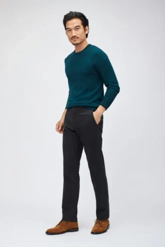 Pantalon chino stretch en sergé italien