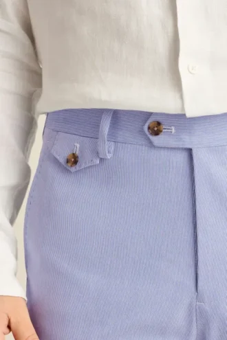 Pantalon de costume en coton stretch italien