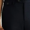 Pantalon de costume en laine brossée italienne Jetsetter