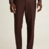 Pantalon de costume en laine brossée italienne Jetsetter