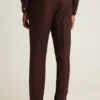 Pantalon de costume en laine brossée italienne Jetsetter