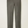 Pantalon de costume en laine brossée stretch italienne