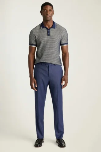 Pantalon de costume en laine pour homme – Confort extensible 4 saisons