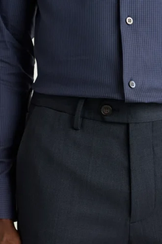 Pantalon de costume en laine pour homme – Confort extensible 4 saisons