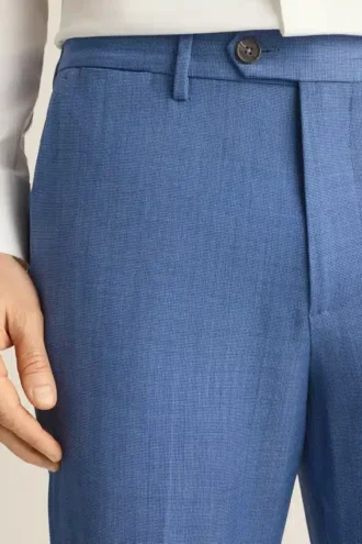 Pantalon de costume en laine pour homme – Confort extensible 4 saisons