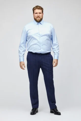 Pantalon de costume en laine stretch | Grandes tailles