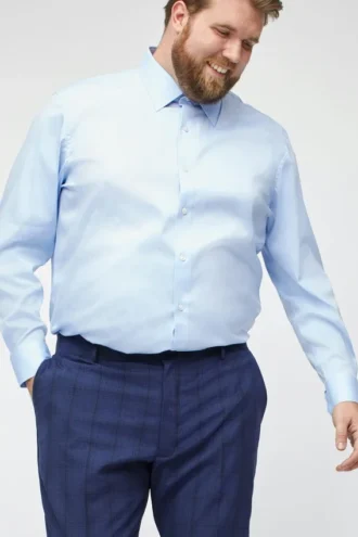 Pantalon de costume en laine stretch | Grandes tailles