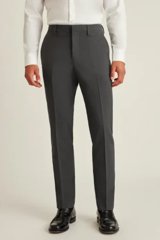 Pantalon de costume en laine stretch pour homme
