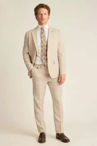 Pantalon de costume en lin italien Jetsetter