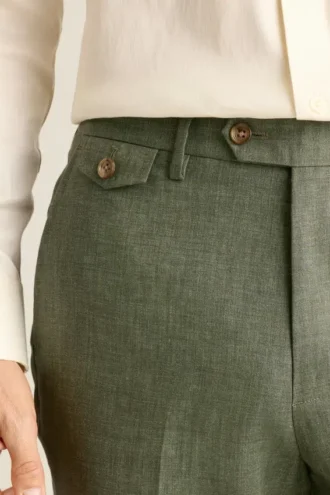 Pantalon de costume en lin italien Jetsetter