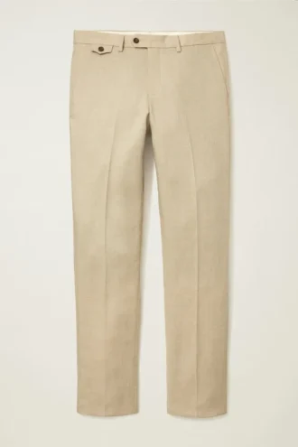 Pantalon de costume en lin stretch italien