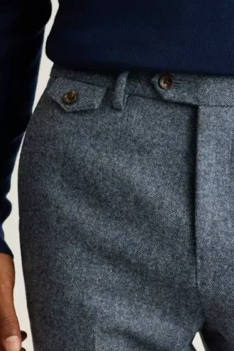 Pantalon de costume en tweed britannique Jetsetter