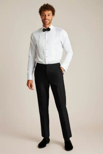 Pantalon de smoking en laine italienne stretch Empire