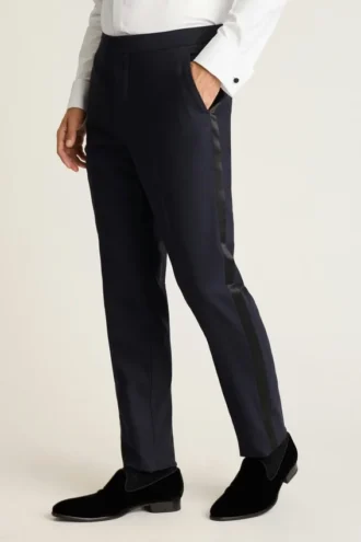 Pantalon de smoking en laine italienne stretch Empire