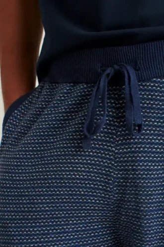 Pantalon de survêtement en coton et cachemire