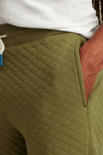 Pantalon de survêtement matelassé en losanges