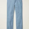 Pantalon en chambray extensible