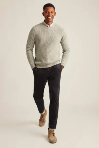 Pantalon en velours côtelé à cordon de serrage