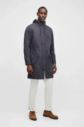 Parka légère à coupe en queue de poisson