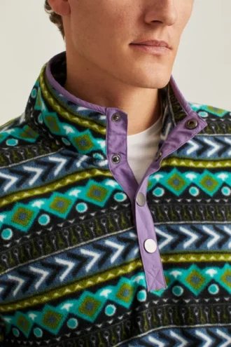 Polaire à boutons-pression