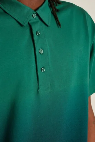 Polo ample à manches courtes et effet ombré Fielder