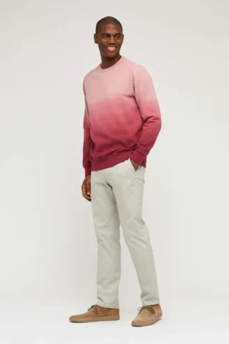 Polo à col rond en molleton brossé