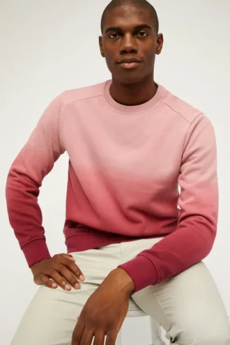 Polo à col rond en molleton brossé