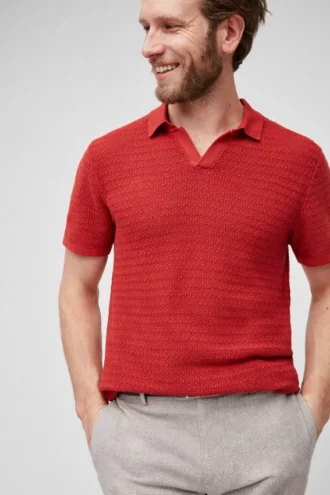 Polo en maille rétro