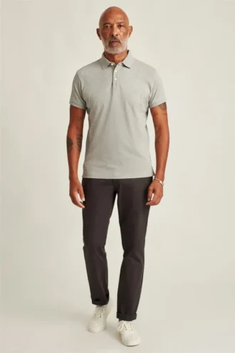 Polo en piqué extensible