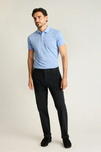 Polo en piqué extensible