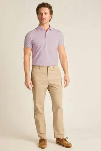 Polo en piqué extensible