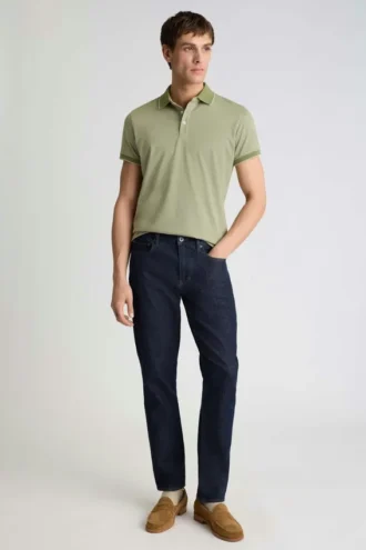 Polo en piqué extensible