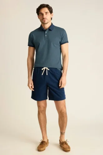 Polo en piqué extensible