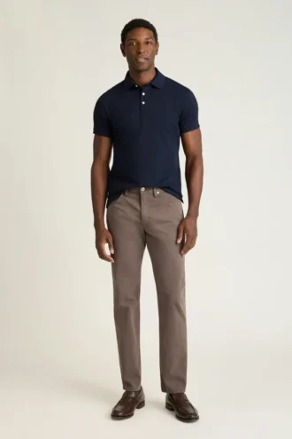 Polo en piqué extensible