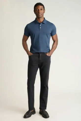 Polo en piqué extensible