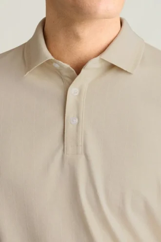 Polo en piqué extensible