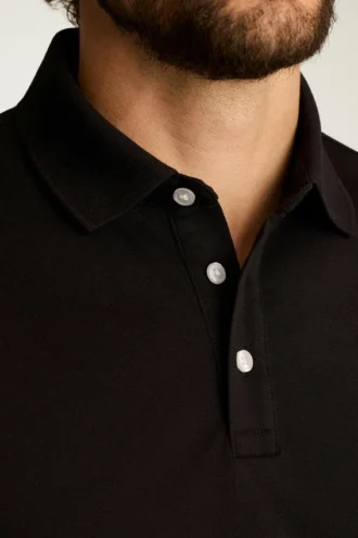 Polo en piqué extensible