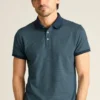 Polo en piqué extensible