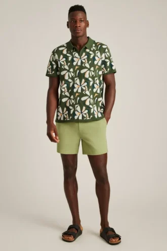 Polo à fleurs